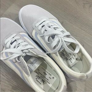 Vans Gray and White Sneakers